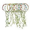 HOPEANT 10 PCS Flowers Crown Floral Garland Headband Rose Flower Wreath For Travel And Wedding Festivals