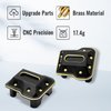 OGRC Brass Axle Differential Cover Front Rear Diff Cover Case for Traxxas TRX4M 1/18 RC Crawler Upgrade - 17.4g/2pcs