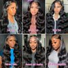 FBHGNJ 210% Density 28 Inch 13X6 Body Wave Lace Front Wigs Human Hair Pre Plucked Glueless Hd Lace Frontal Wigs Human Hair for Women 28 Inch