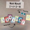 University Games, Scholastic Math Match Travel Dice Game, Mathematics Reinforcement Game for Kids, for 2 or More Players Ages 5 and Up