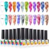 SUPWEE Blooming Watercolor Ink Gel Nail Polish Flower Nail Art Blossom Gel for Spreading Marble Effect Soak Off UV Gel Manicure 12 Colors 7ml(0.25fl oz)