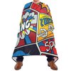 Barber Cape Salon Cape Hairdressing Apron Haircutting Waterproof Retro Pop Art Comics for Adults Men Clients with designs Adjustable Neck Closure