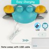 Crawling Crab Dog Toys,Escaping Crab Dog Toy with Obstacle Avoidance Sensor,Interactive Dog Toys with Music Sounds & Lights for Dogs Cats Puppy/Small/Medium Christmas Birthday Gifts Pets