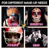 Black White Red Halloween Face Body Paint Kit,Clown Wheel Face Contour SFX Makeup Palette,Professional Waterproof Clown Face Painting Makeup Kit for Halloween Joker Cosplay Stage Costume Zombie