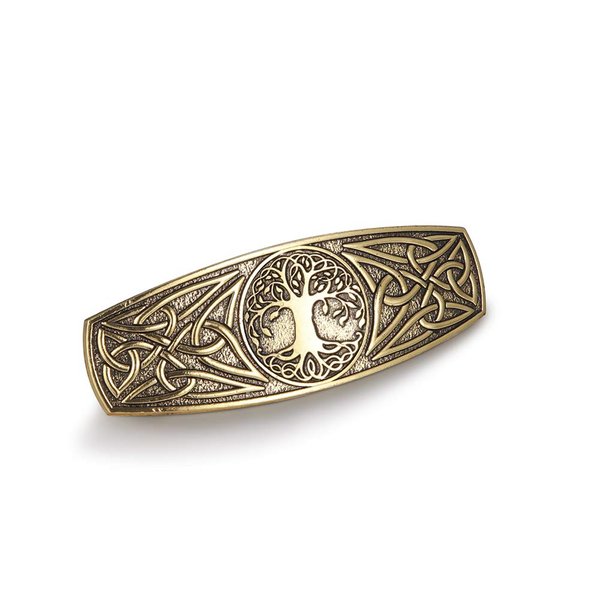 TEAMER Fashion Vintage Celtic Knot Hair Clip Metal Barrettes Hair Accessories Pattern Engraved Headwear Styling Gifts for Women