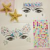 5pcs Starfish Hair Clip,Mermaid Accessorie Set,Self Adhesive Pearl Stickers,Mermaid Face Gems,Sea Star Hairpins and Face Body Jewels Self Adhesive for Mermaid Costumes,Festival Holiday,Makeup A style