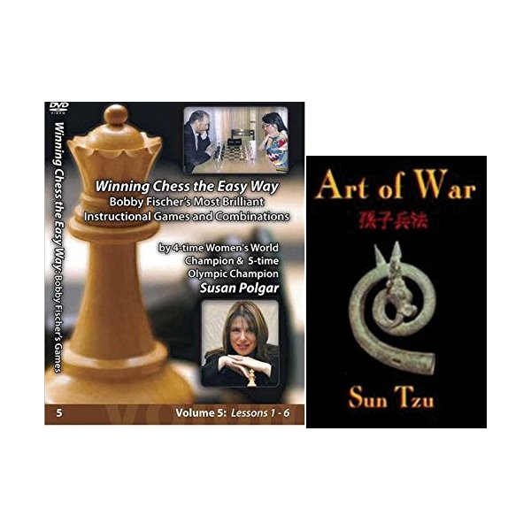 Winning Chess the Easy Way with Susan Polgar, Vol. 5: Bobby Fischer's Most Brilliant Instructional Games and Combinations bundled with Art of War CD