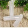 WOIWO 12 Pieces Clear Plastic Empty Lip Balm Tubes Containers DIY Lip Balm Lip Gloss Tube Pipe Bottle