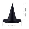 Tatuo Halloween Witch Hat Witch Costume Accessory for Halloween Christmas Party, Black (12 Pieces)