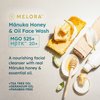 MELORA Manuka Honey Face Wash (5 Oz), Daily Skin Care Facial Cleanser & Makeup Remover with Manuka Honey & Oil for Dry or Sensitive Skin - Anti-Aging Face Wash for Women & Men