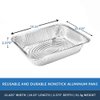 Nicole Fantini Collection, Disposable HalfSize 9In x 13In Aluminum Deep Steam Table Foil Pans Heavy Weight Durable EcoFriendly Cooking Baking Roasting Pans (10)