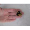 Generic Small mini brown marbled tortoise heart shaped hair claw clip