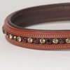 Medium Genuine Leather Jeweled Rhinestone Esprit Dog Collar