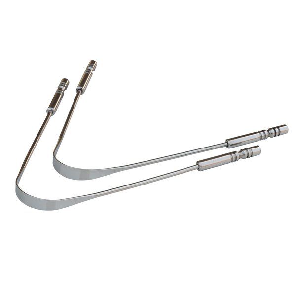 Stainless Steel Tongue Cleaner, Set of 2 for Bad Breath Treatment - Surgical Grade