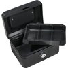 BARSKA 6 Inch Cash Box with Key Lock , Black