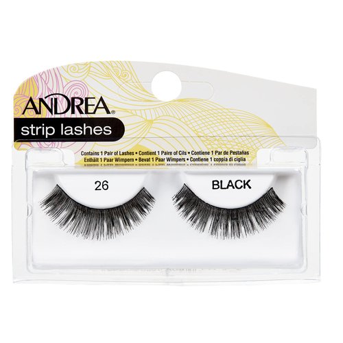 ANDREA Strip Lashes, Black, Style 26
