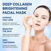 AQILUN Deep Collagen Anti Wrinkle Lifting Mask, Coco Beauty Bio Collagen Mask, Deep Hydrating Firming Overnight Hydrogel Mask, Pore Minimizing, Elasticity Improvement(5PCS)