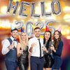 32 Inch Giant Silver Hello 2025 Number Balloon, 2025 New Years Decorations for 2025 Happy New Year Eve Christmas and Graduations Party Supplies