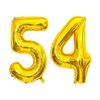 SHUNTAI 45th Birthday Decorations for Men Women 45 Number Balloons Gold Jumbo Numbers 54 Foil Mylar Balloon with Gold Letters Happy Birthday Balloon Banner 45 Years Old Theme Party Events Supplies