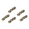 Snap Hair Clips 5 Pcs Bronze Hair Clip Round Settings Blank Hairgrip Base Trays Bobby Hair Barrette Bezel Holder For DIY Headdress Jewelry Making Accessories 12mm Metal Hair Clips