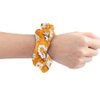 WIRESTER 4 Pcs Satin Hair Scrunchies, Silk Hair Ties, Soft Elastic Hair Bands Ponytail Holder, Silky Curly Hair Accessories for Women Girls - Sunflowers Daises Pattern