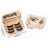 Eyelash Storage Case Lash Case Organizer With Makeup Mirror Frame Box, Magnetic False Eyelashes Case Eyelash Packaging Travel Case Eyelash Bag(Champion Gold)
