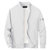 MAGCOMSEN Mens White Jacket Lightweight Windbreaker Jackets Casual Bomber Jacket Light Spring Jackets,L