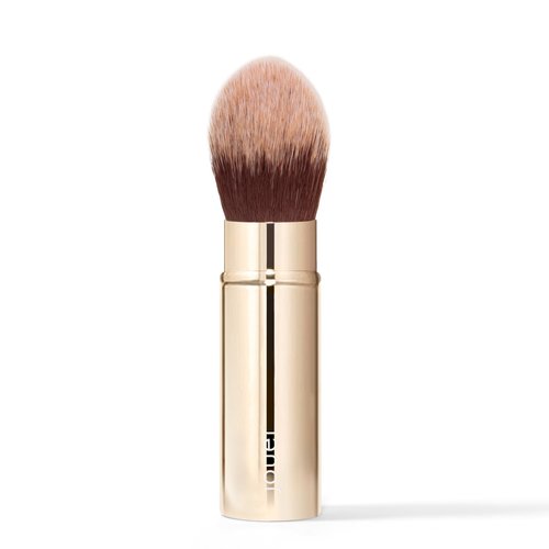 Jouer Essential Travel Complexion Brush - Cosmetic Makeup Brush - Travel Friendly - Soft Synthetic Bristles - Cruelty, Gluten & Paraben Free - Vegan Friendly, Gold, 0.10625 pounds