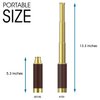 Pirate Spyglass Telescope Pocket Compass Kids Toys Set for Pirate Party, Retro Pirate Telescope Zoomable 25x30 Spyglass with Pirate Pocket Compass for Pirate Party Supplies
