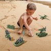 Wbzle Military Soldier Action Figures, 15PCS Army Soldier Set Including Military Base, Military Vehicles, Military Combat Toys, Army Toy Set for Kids Boys