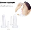 4 Pcs Silicone Facial Cupping Set, Vacuum Massage Cup Kit for Face Eyes Lips Neck, Facial Cupping System, Home SPA Massage Cupping Thera - py Set, Anti Aging Wrinkle, Sets and Kits