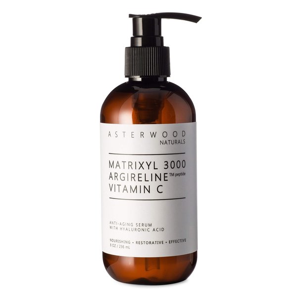 ASTERWOOD Triple Repair Matrixyl 3000 + Argireline + Hyaluronic Acid + Organic Vitamin C Serum for Face; Anti-Aging Face Serum, Anti-Wrinkle Serum, Facial Skin Serum Skin Care, 237ml/8 oz