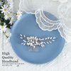 Catery Bride Wedding Rhinestones Hair Comb Silver Hair Jewelry Bridal Hair Pieces Crystal Headpiece Side Comb Wedding Hair Accessories for Women and Girls