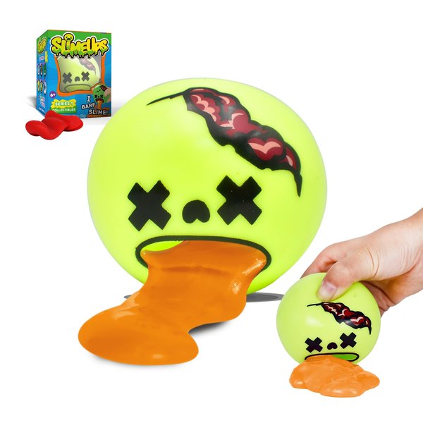 BB SCIENCE Slime ups 3.2In Round Expression Stress Ball, Novelty Stress Relief Squeeze Toys, Tricky Play Fidget Toys, Vent Decompression Slime Ball Stress Relief Toys Tricky Game (Brian BRAAAINS)