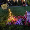 Solar Watering Can Lights Hanging Kettle Lantern Light - Waterproof Garden Decor Metal Retro Lamp for Outdoor Table Patio Lawn Yard Pathway with Hook