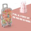AUEAR, 1 Pack False Eyelashes Box Suitcase Packaging Box Pink Mini Trolley Suitcase Candy Box for Lashes and Candy