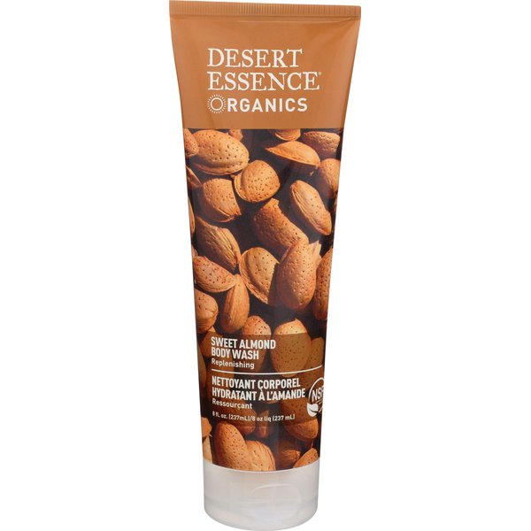 Desert Essence Organics Almond Body Wash, Hydrating, 8 Oz