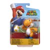 Super Mario Action Figure 4 Inch Orange Yoshi Collectible Toy with Egg Accessory