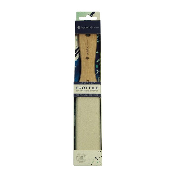 Hydrea London Curved Wooden Foot File with Ceramic Micro Crystals