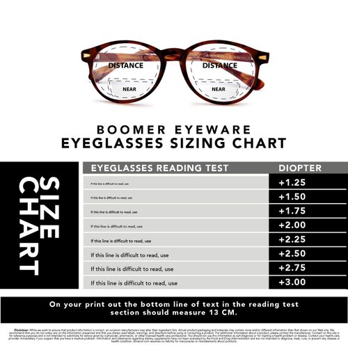 Boomer Eyeware Classic Stylish Bifocal Rounders, Reading Glasses for Men & Women, 1.50, Brown