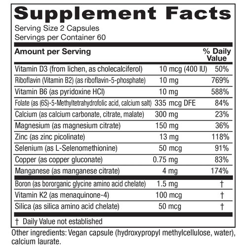Vitanica, OsteoBlend, Bone Support, Vegan, 120 Capsules