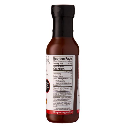 Simple Girl Hot Sauce 12 oz - 2 bottles - Natural - Sugar Free - Vegan and Diabetic Friendly - Carb Free - Gluten Free - Fat Free - MSG Free - Compatible With Most Low Calorie Diets