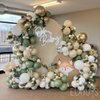 Sage Green Balloon Garland Arch Kit 165pcs Sage Green Sand White Apricot Blush Apricot Chrome Gold Balloons for Baby Shower Bridal Shower Birthday Engagement Party Decorations