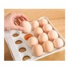 32 Capacity Egg Holder, Egg Storage Drawer, Organizer for Kitchen, Reusable Egg Cartons with Handles, Egg Dispenser for Refrigerator, Clear Egg Container with 2 Layers Stackable