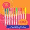 SAKURA Gelly Roll Moonlight Gel Pens - Bold Point Opaque Ink Pen for Journaling, Art, or Drawing - Bold Line - Assorted Bright Ink - 10 Pack