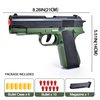 2 Pack Toy Soft Bullet Gun, Foam Ejecting Blasters, Empty Shell Ejecting Toy Guns, Educational Model, Outdoor Shooting Games, Birthday Christmas for Boys Girls Adults, Green & Blue