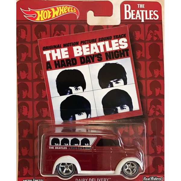 Hot Wheels Pop Culture The Beatles A Hard Day's Night, Dairy Delivery, Premium Adult Collectible Diecast Car