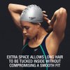 Speedo Unisex-Adult Swim Cap Silicone Long Hair , Pink