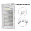 Premade Fans Eyelash Extensions Premade 8D Eyelashes 0.07 Volume Lash Extensions C D Curl Lash Fans Short Stem Premade Eyelashes 120FANS(9mm, 8D-0.07-C)