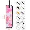 Beautyflier Universal Curling Iron Travel Case, Canvas Heat-Resistant Curling & Flat Iron Holder Travel Case, Hot Curling Iron Holder for Hair Tools Travel Bag or Daily Use (Pink Flower)